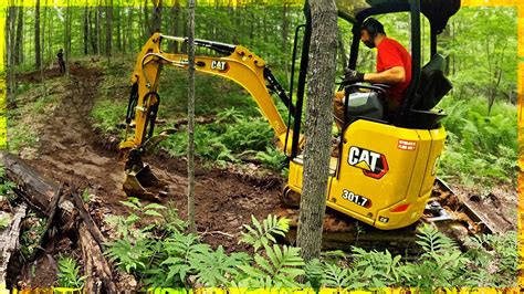 building singletrack with mini excavator|mini ex trail plans.